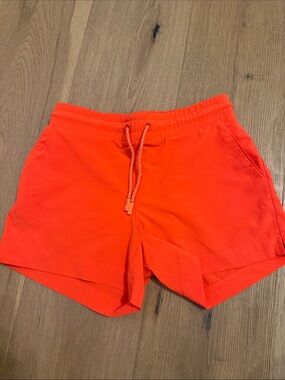 Athleta Girls Orange Drawstring Shorts